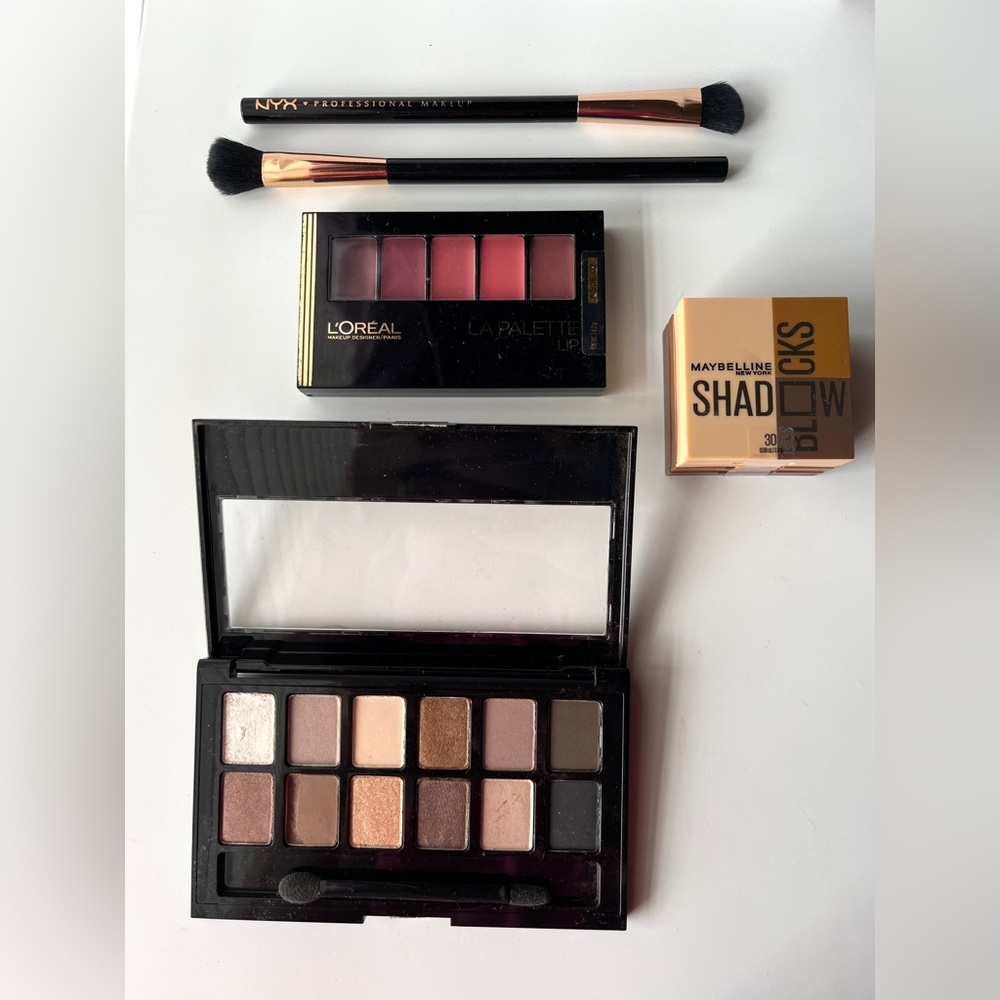 Makeup Maybelline pallet set Shadow Blocks - Neutral and Gold Tones